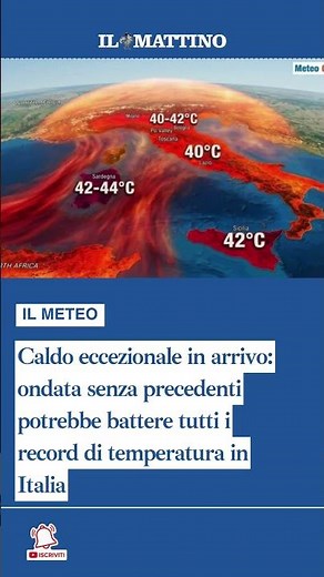 Caldo eccezionale in arrivo: ondata senza precedenti potrebbe battere tutti i record