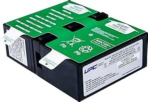 APCRBC124-UPC Replacement Battery for APC Back UPS (Pro) 1300/1500VA Battery Backup | – Compatible with RBC124 & BX1500M, BR1300G, BX1500G, BR1500G – 24V Sealed Lead-Acid Pack – Made in USA by UPC