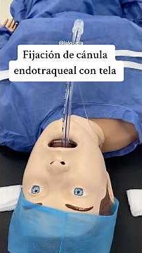 Fijación de tubo endotraqueal #hospital #enfermeria #tuboendotraqueal