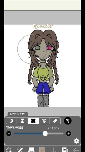 doing a random color picker challenge #shorts #art