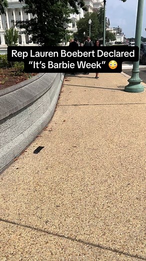 Rep Lauren Boebert just made it officially Barbie Week even in Washington DC #politics #conservative #women #court