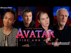 AVATAR FIRE AND ASH interviews Zoe Saldaña, Sam Worthington, Kate Winslet, James Cameron & cast