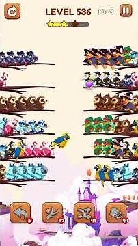 Bird Sort 2 Level 536 Solution | #birdsort #birdsortpuzzle #birdsortcolorpuzzle #birdsortcolor