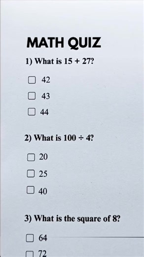 Can You Score 7/7 on This Math Quiz?