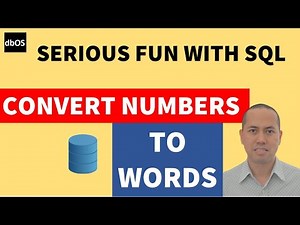 Convert numbers to words in SQL