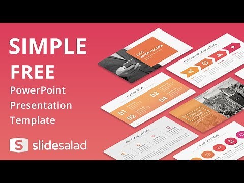 Simple Free PowerPoint Presentation Template - SlideSalad