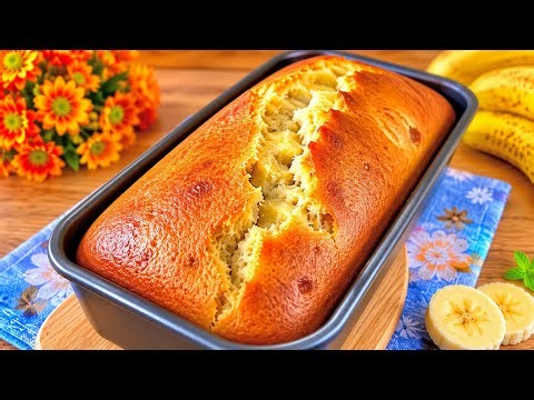 Bananenkuchen Einfaches und leckeres Rezept in 10 Minuten 