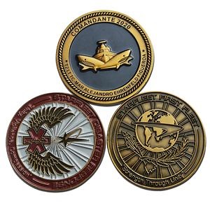 [Hot Item] Custom Navy Land Air Army Special Warfare Command Challenge Military Metal Coin