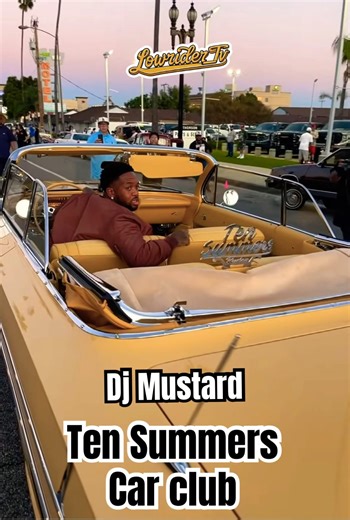 Dj Mustard | Ten Summers Car club | Pasadena Cruise | #explore #lowrider