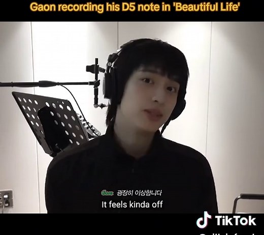 Gaon Hits the D5 Note in 'Beautiful Life' Recording