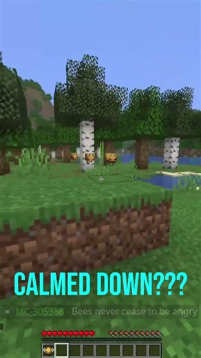 The Bees Are No Longer Angry #minecraft #snapshot #shorts