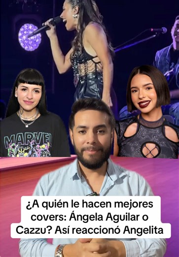 ¿A quién le hacen mejores covers: Ángela Aguilar o Cazzu? Así reaccionó Angelita #cazzu #angelaaguilar