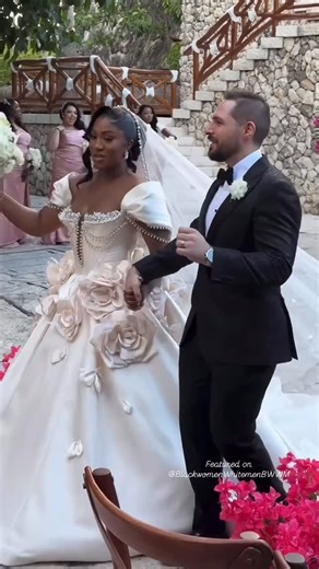Black women White men - BWWM on Instagram: "Beautiful @violetadaze ❤️ #couplegoals #interracial #wedding #explore #instagood"