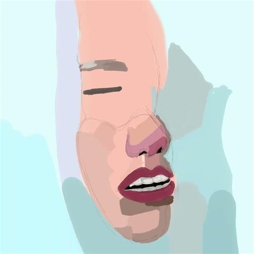 How to #draw a #face on #procreate.. #art #facedrawing #digitalpainting #ipad #art #shorts #viral