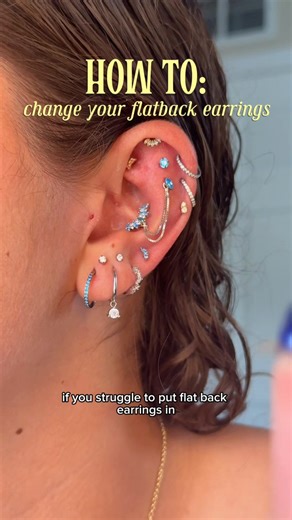 EricaJewels on Instagram: "Flatback earrings giving you trouble? Not anymore 😎💎 · · · #EarGoals #fypageシ #ericajewels #FlatbackEarrings #JewelryTips"