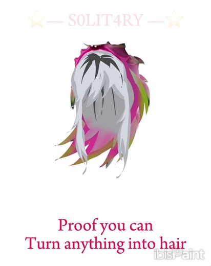 Proof you can turn anything into hair (why is it Lwk good) #art #fruit #digitalart #fyp #viral