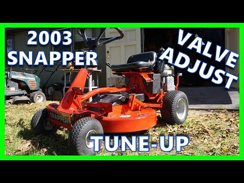 Snapper Riding Mower (2003) Engine Valve & Tune-Up ~ Lets Fix it Up