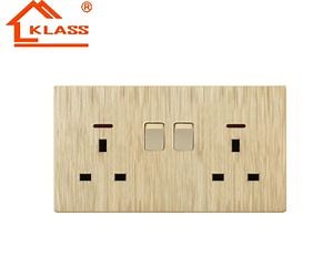 [Hot Item] Double Control Switch Capacitive Touch Switch with Wire-Drawing