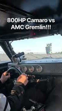 NHRA Bracket Racing: 800HP Camaro vs AMC Gremlin!! #nhra #nitro #topfuel #dragracing