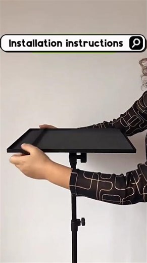 Adjustable Laptop & Projector Tripod Stand & Multifunctional Tripod -Black