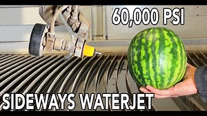 Shooting a 60,000 PSI Waterjet Sideways - Ultimate Squirtgun