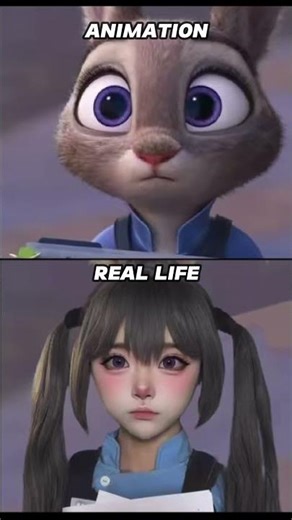 Real Life vs Original 4 Hits Different 🐰✨ #zootopia #shorts