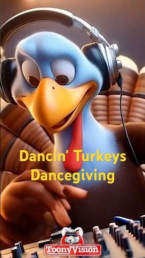 Dancing Turkeys Dancegiving #thanksgiving #turkeys #dancingturkeys #cartoon