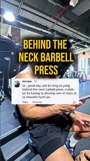 Behind the Neck Barbell Press