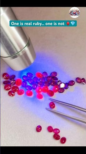 How to Identify Real Rubies from Garnet Using Light Testing Hack✨#garnet#ruby#lifehacks #usa#diamond