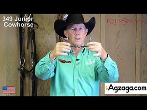 Reinsman 349 Jr. Cow Horse Bit | Smooth Dogbone Snaffle with Copper Roller