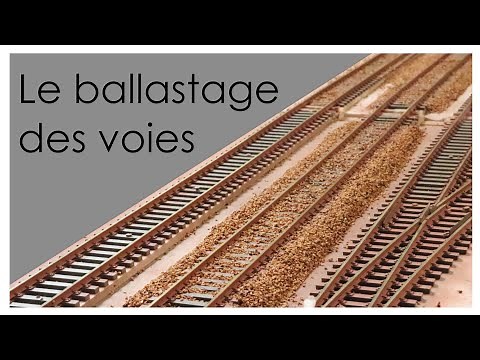 Train miniature | Ballastage des voies
