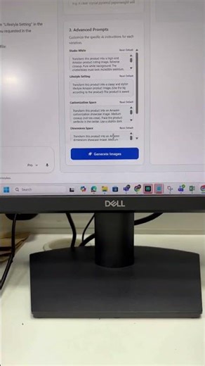 E-commerce product mock-up with AI