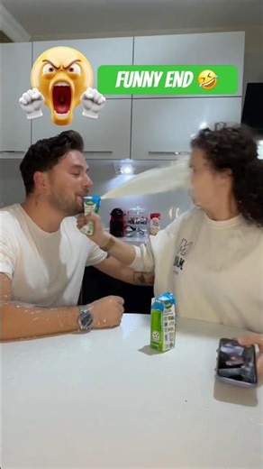 Join the milk drinking challenge #MilkChallenge#FunnyChallenge#YouTubeShorts#ComedyVideo