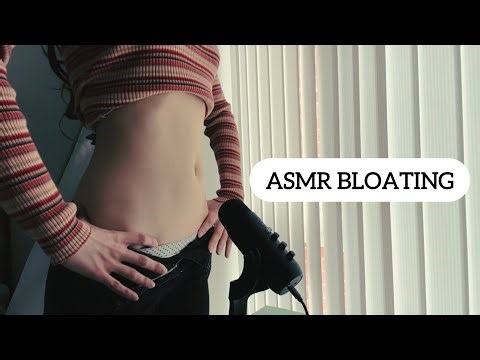 ASMR Bloating my Belly (tapping, slapping, visuals etc.)