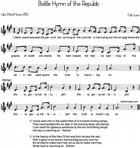 Battle Hymn of the Republic Beth's Notes Songs & Resources