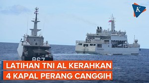 Momen Latihan Tempur Koarmada III TNI AL di Perairan Samudera Pasifik