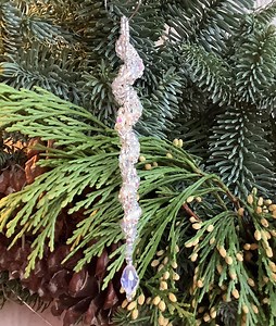Enchanting Aurora Icicle Beaded Ornament Tutorial PDF Instant Download Christmas Winter Solstice Bead Weaving Hanukkah - Etsy
