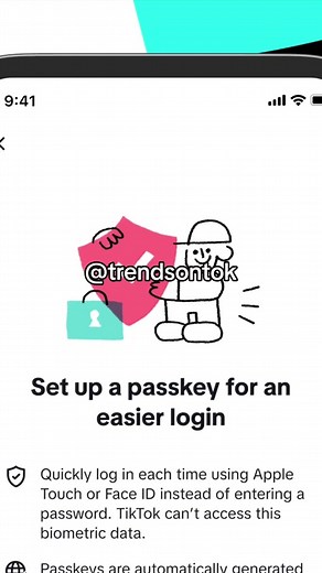 TikTok Passkeys for Login: The more secure way to log into your TikTok account #passkeys #trendsontok #tiktokaccount #news #security