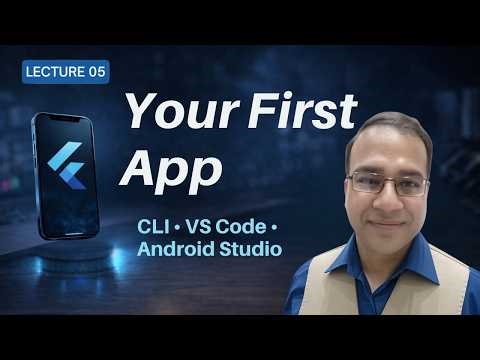 Create Your First Flutter App (Step-by-Step) | 3 Easy Methods | Urdu-Hindi | Lecture 5