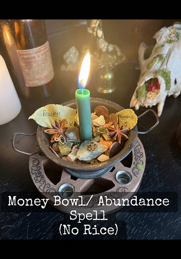 Abundance Spell Using Money Bowl Without Rice