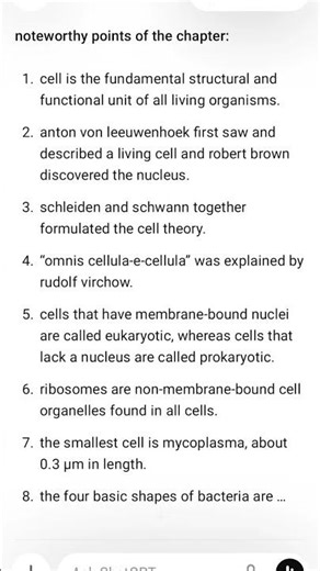 Cell the basic unit of life #cell #notes #shortfeed #trending #notes