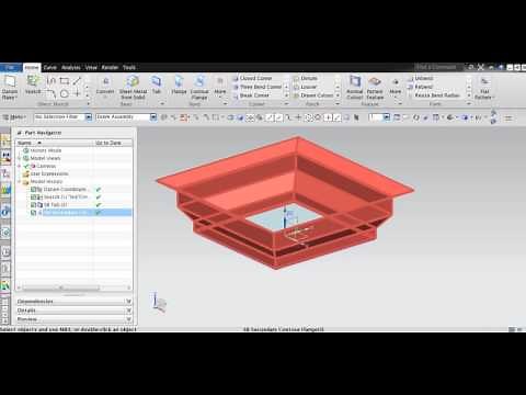 COUNTER FLANGE IN NX UNIGRAPHICS
