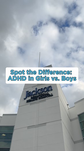 🧠 ADHD doesn’t always look the same. In boys, it may show up as hyperactivity or impulsive behavior. In girls, it can be quieter; daydreaming, zoning out, or struggling to stay organized. Dr. Ana Maria Ojeda, clinical psychologist at Jackson Behavioral Health Hospital explains how these differences affect early diagnosis and why recognizing them matters. Early support can make a lasting impact on a child’s well-being. 💕 Our pediatric behavioral health specialists provide compassionate evaluati