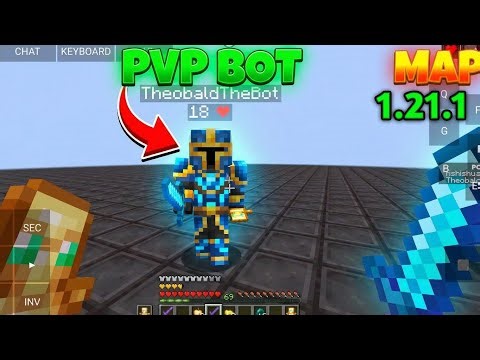 PVP BOT Practice Map for Mojo Launcher 🤯 | Minecraft Java 1.21.1 | 1.21.4 | 1.21.5 | Blaze_Gaming