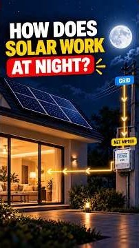 How solar works at night? #solartips #rooftopsolar