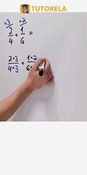 Add Fractions: 2/4 + 1/6 Explained #Math #OperationsWithFractions #AdditionOfFractions