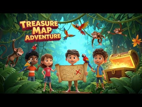 Treasure Map Adventure | Fun Exploration Kids Song | Magical Discovery Rhyme