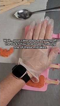 Cake pops falling off the stick?!#cakepops #cakepoptips #cakepoptutorial #cakepop #cakepopsicles