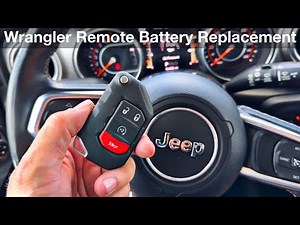 2018 - 2023 Jeep Wrangler How to replace the Remote battery / change key fob batteries
