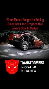 A TVC so cool that it not just took inspiration from Transformers but even featured a Hayabusa - that's Maruti Suzuki Kizashi for you! A sedan much ahead of its time for a market used to seeing boring high mileage hatchbacks from the carmaker. Do you remember the only luxury sports sedan Suzuki has ever produced? Comment if you have seen one on road ⬇️ #marutisuzuki #kizashi #transformers #hayabusa #carblogindia | Car Blog India